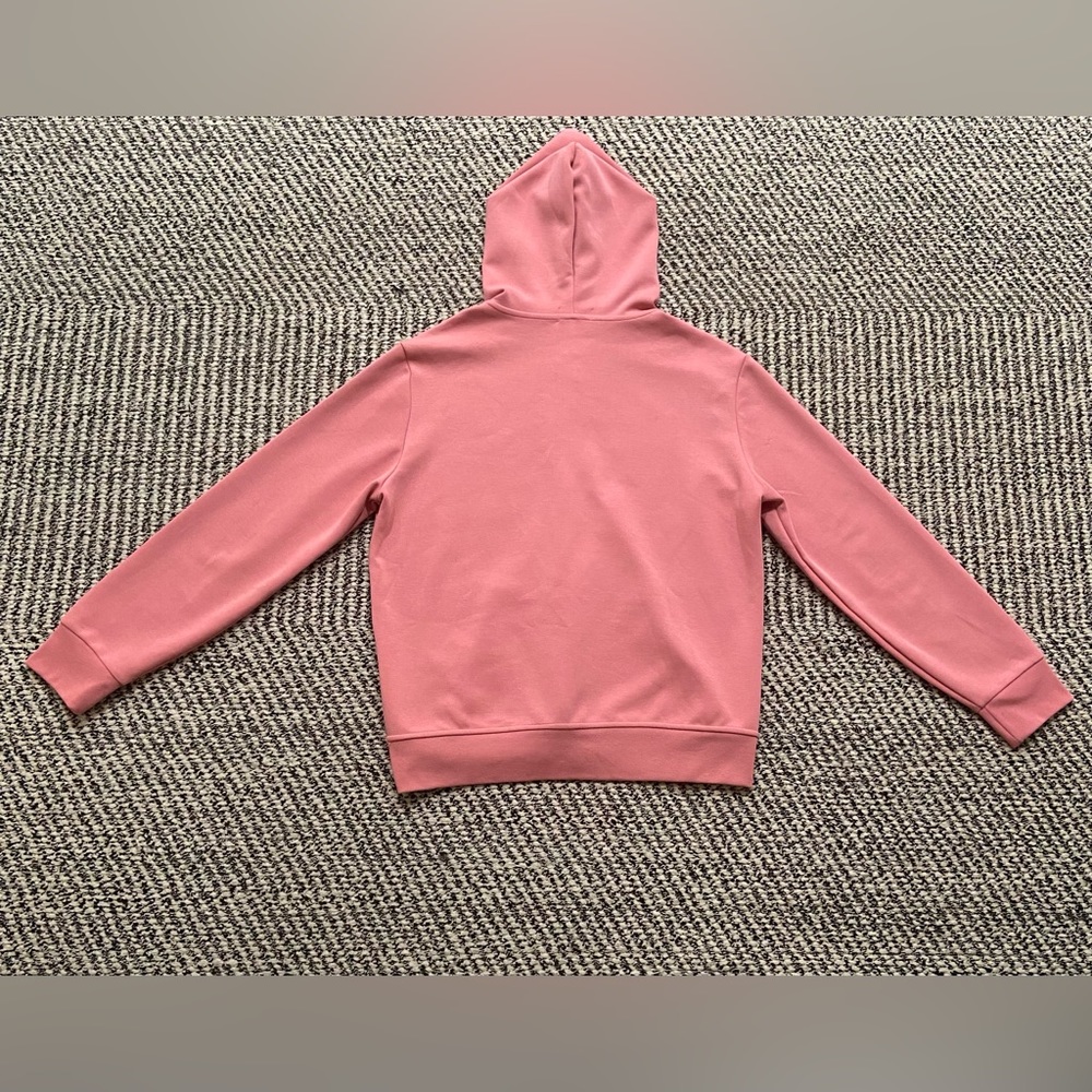 Polo By Ralph Lauren Men's Salmon Pink Solid Double Knit Full Zip Hoodie - Picture 4 of 5